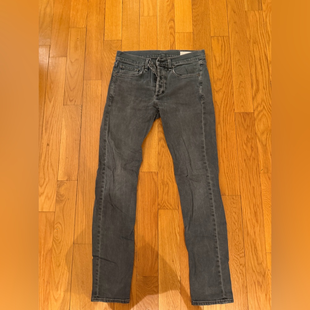 rag & bone Men's Skinny Jeans - Dark Gray